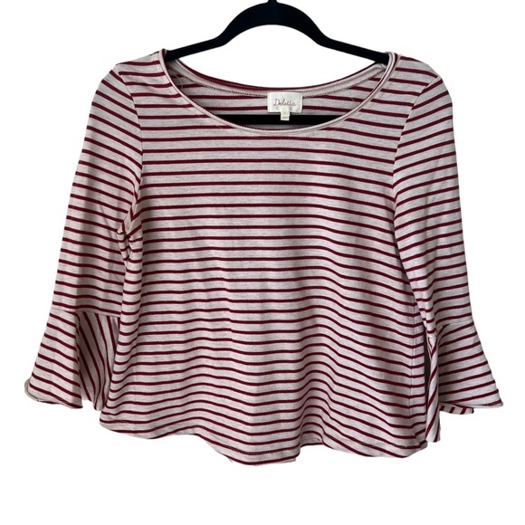 Deletta Anthropologie Stripped Blouse Size Small - Picture 2 of 6